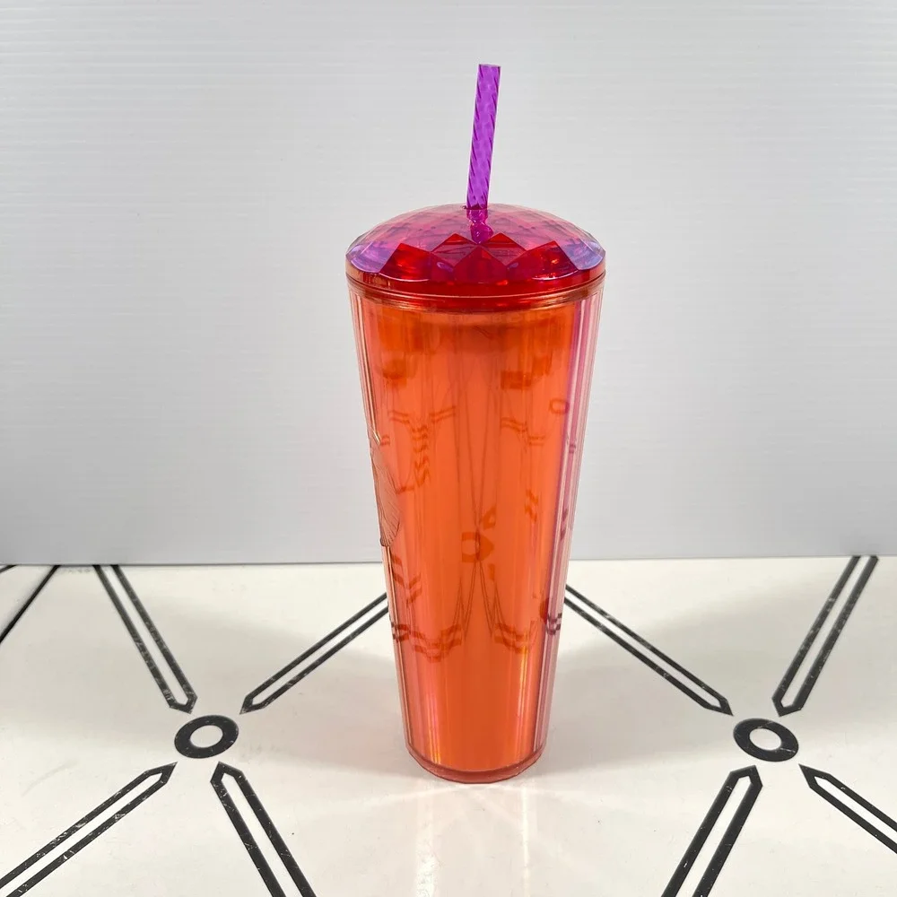 Starbucks Kaleidoscope Dragonfruit Pink‎ Faceted Dome Lid Venti Tumbler 24oz